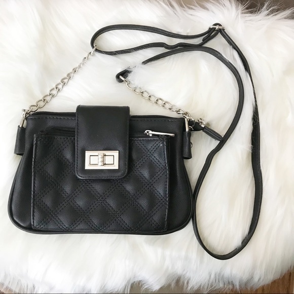 Handbags - Gorgeous Black Quilted Purse w/ Chain Accents NWOT